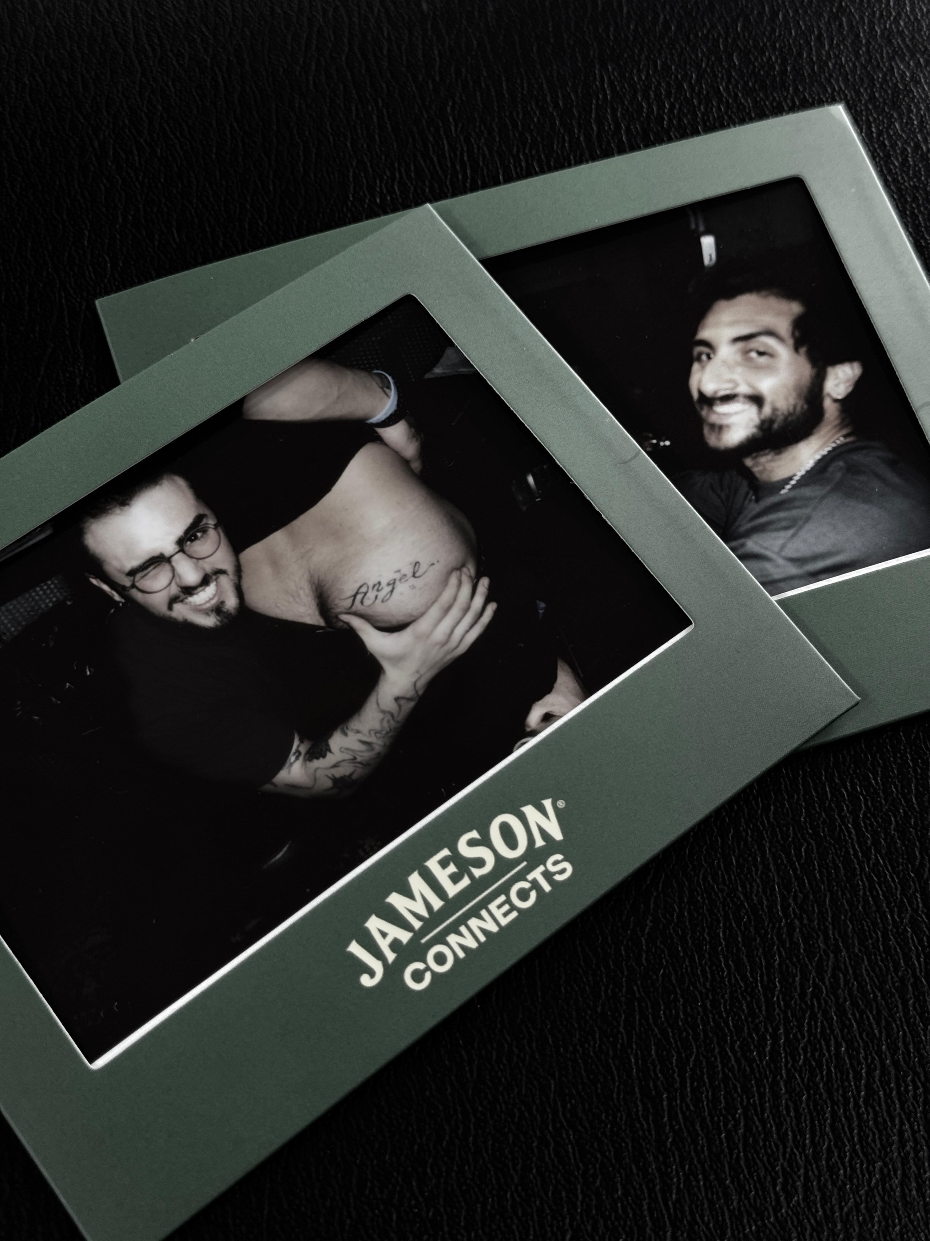Reunion — Jameson Connects polaroids on the bar